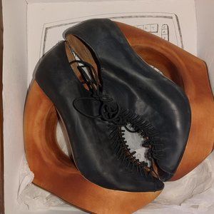 Designer Leather platforms